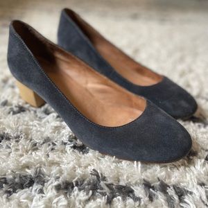 Madewell heels pumps navy, size 9